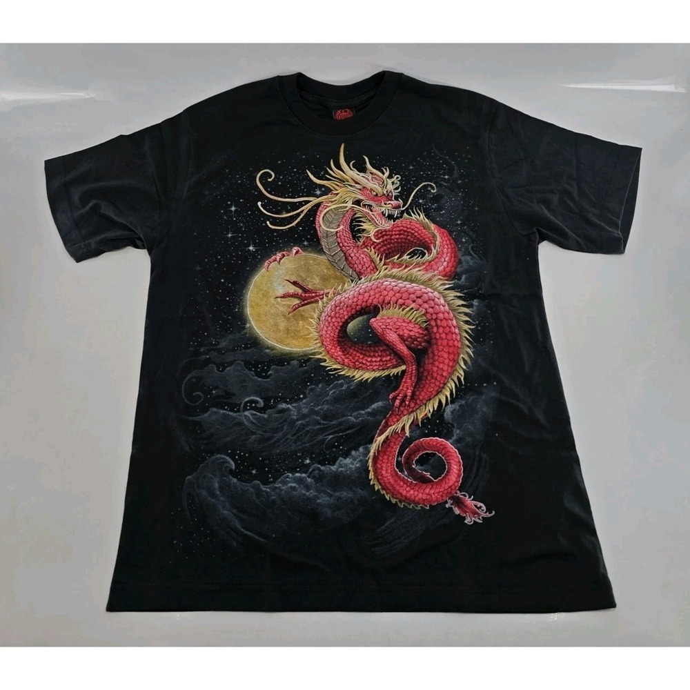 Spiral Designs LTD - Red Dragon Short Sleeve T-Shirt‎ - Size L